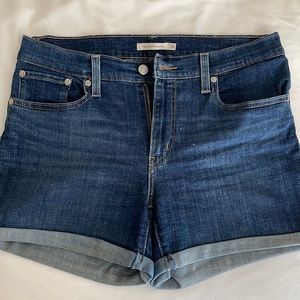 Levi’s mid-length, cuffed denim shorts